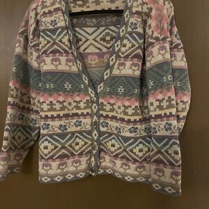 Hartstrings Multicolor Patterned Cardigan